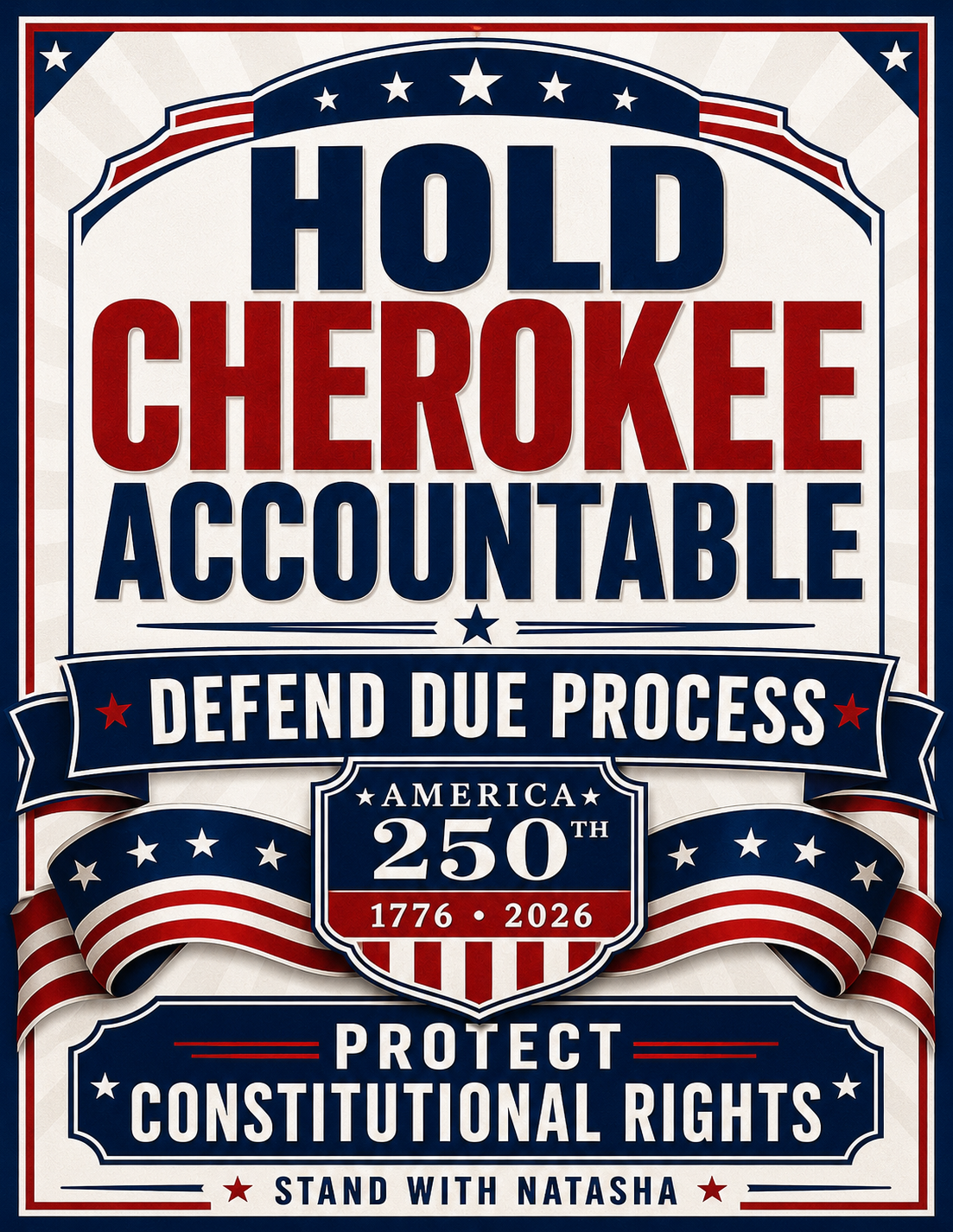HoldCherokeeAccountablePoster